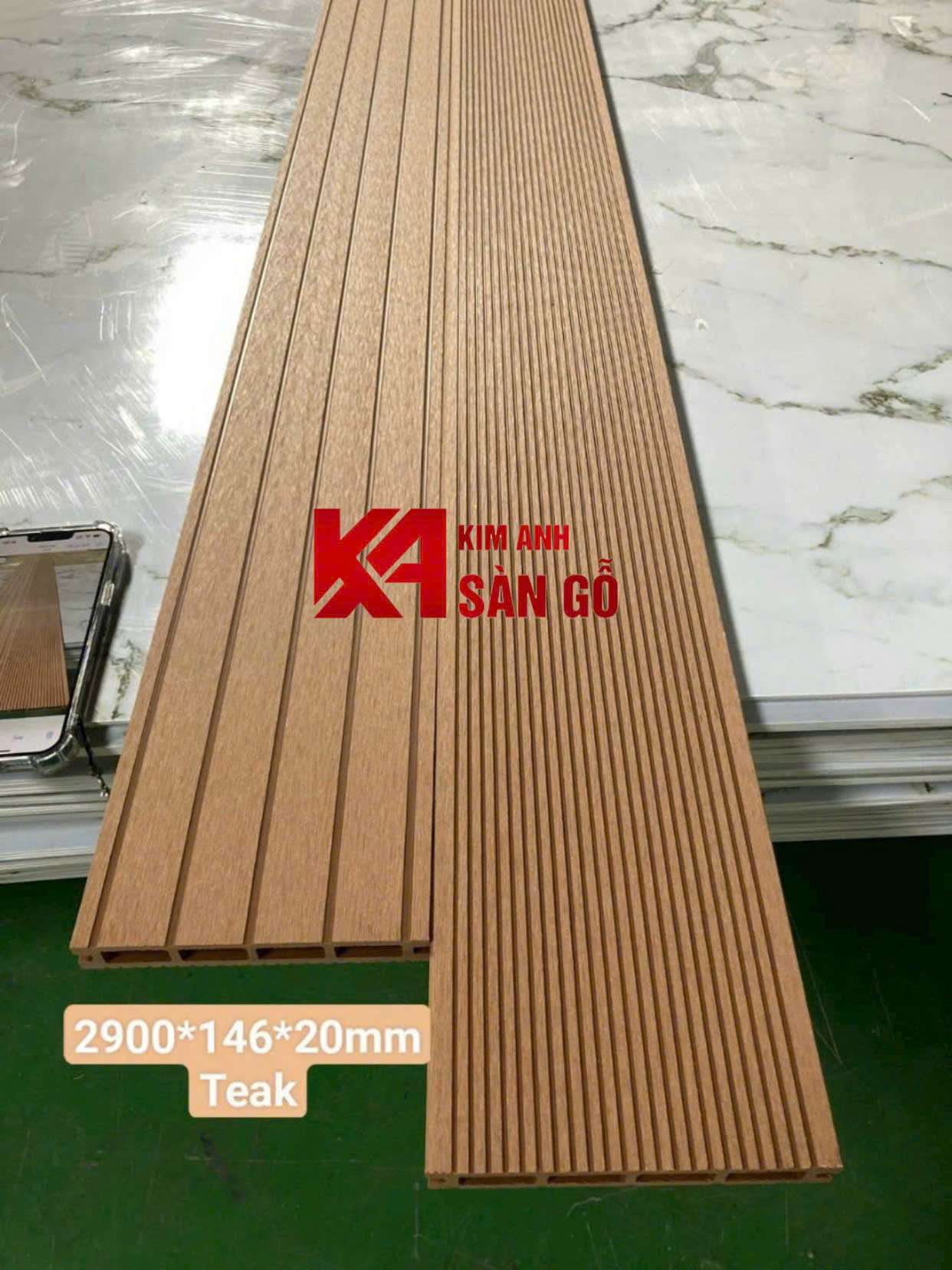 Sàn Gỗ Nhựa Lỗ Vuông VN-01 20mm